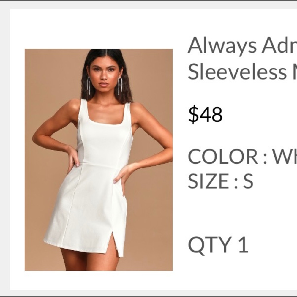 White lulus dress